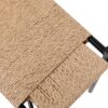 Vanity Stools Handwoven Paper Rope Ottoman For Entryway Natural Footstool For Living Room - Natural - Image 17