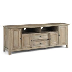 Amherst - Wide TV Media Stand - Distressed Gray