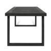 Outdoor 6 Seater Dining Set With Bench - Dark Gray / Light Gray - Image 12