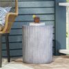 End Table, Outdoor - Light Blue - Image 3