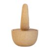Cement Round Water Fountain With Light And Pump - Beige / Yellow - Image 4