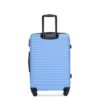 3 Piece Luggage Sets Lightweight Suitcase With Two Hooks, Spinner Wheels, Tsa Lock, (20/24/28) - Light Blue - Image 9