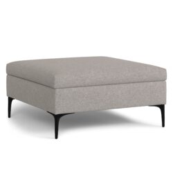 Rebecca - Coffee Table Storage Ottoman With Lift Up Lid - Gray