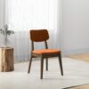 Carlos - Solid Back Side Chair (Set of 2) - Brown / Burnt Orange - Image 10
