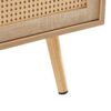 41.34" Rattan Coffee Table, Sliding Door For Storage, Solid Wood Legs, Modern Table For Living Room - Natural - Image 13