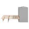 Full Size Murphy Bed With Large Drawers, Space Saving Design - Gray - Image 4