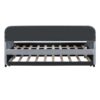 Upholstered Daybed Sofa Bed Twin Size With Trundle Bed And Slat - Gray - Image 5