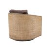 Swivel Barrel Chair, Comfy Round Accent Sofa Chair For Living Room, 360 Degree Swivel - Brown - Image 16