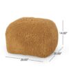 Spongy - Microfiber Square Pouf, Fun And Cozy Seating - Yellow - Image 3