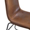 (Set of 4) Retro Chairs, Comfortable Bar Stools, Suitable For Industrial And Vintage Style Environments - Brown - Image 16