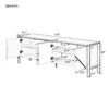 Modern Minimalist TV Stand For TVs Up To 75", Entertainment Center Media Console Cabinet With 2 Spacious Cabinets For Living Room - White - Image 16