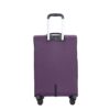 5 Piece Set (18/23/27/Travelbag /Toiletry Bag), Softshell Suitcase Spinner Wheels Terylene Polyester Luggage Sets Carry On Suitcase Luggage Lightweight Durable Suitcase - Purple - Image 4