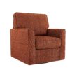 360 Degree Swivel Chair Accent Barrel Armchair With Side Pockets - Red - Image 13