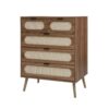 Modern 5 Drawer Accent Storage Cabinet For Living Room, Bedroom, Dining Room, Or Study - Walnut - Image 8