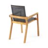 Dining Chair With Frame And Mesh Seating (Set of 2) - Teak - Image 8