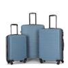 3 Piece Luggage Sets Lightweight Suitcase With Two Hooks, Spinner Wheels, Tsa Lock, (20/24/28) - Blue - Image 10