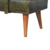 Buffalo - Hide Leather Bench - Olive Green - Image 3