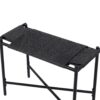 Handwoven Paper Rope Foot Rest Shoes Stools Ottomans For Entryway, Living Room, Bedroom & Office - Black - Image 13