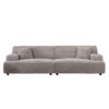 Modern 2291-G Sofa, Comfortable Cloud Sofa, Soft Plush Corduroy Interior With Square Armrests, Living Room Or Bedroom - Gray - Image 15