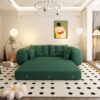 Human Dog Bed, Lazy Sofa Couch, Multifunctional Foldable Sofa Bed, 3 In 1 Teddy Fabric Sleeper Sofa Bed For Living Room Guest Bed, Playroom - Green - Image 10