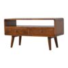 Curved Media Unit - Chestnut - Image 3