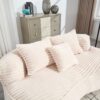 Bean Bag Sofa Lazy Sofa Comfort Lounger High Back Chair For Adults And Kids, Indoor & Outdoor - Beige - Image 16