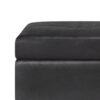 Oregon - Storage Ottoman Bench With Tray - Distressed Black - Image 7