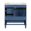 Bathroom Vanity, Modern Bathroom Cabinet With Sink Combo Set, Bathroom Storage Cabinet With A Soft Closing Door And 3 Drawers, Solid Wood Frame - Blue - Image 23