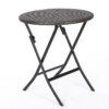 3 Piece Bistro Set With Water Resistant Cushions And 2 Chairs - Brown Multi - Image 7