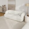 Anna - French Boucle Sofa - White - Image 12