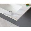 Vanity Top With Undermount Sink And Backsplash - White Marble - Image 7