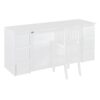 Full Size Murphy Bed With Drawers, Cabinets And USB Ports - White - Image 9