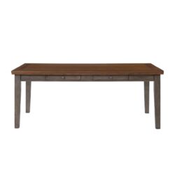 Casual Two Tone 6 Drawer Dining Table - Gray