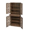 4 Door Cabinet With 1 Drawer, With 4 Adjustable Inner Shelves, Storage Cabinet - Image 18