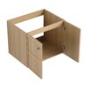 24" Wall Mounted Bathroom Vanity With Ceramic Sink And 2 Soft Closing Doors - Oak - Image 18