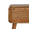 Mini Woven Nightstand - Oak - Image 4