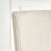 Modern Dining Chair Fabric Upholstered Chairs With Black Metal Legs For Home And Bedroom (Set of 2) - Beige - Image 7