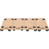 Furniture Moving Dolly, Heavy Duty Wood Rolling Mover With Wheels For Piano Couch Fridge Heavy Items, Securely Holds 500 Lbs (Set of 4) - Natural - Image 2