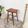Maya - Genuine Leather Stool - Rustic / Tan - Image 2
