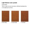 Corner Curio Cabinet With Lights, Adjustable Tempered Glass Shelves, Mirrored Back, Display Cabinet (E26 Light Bulb Not Included) - Light Walnut - Image 14
