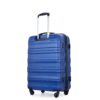 3 Piece Luggage Sets Pc Lightweight & Durable Expandable Suitcase With Two Hooks, Spinner Wheels, Tsa Lock, (21/25/29) - Dark Blue - Image 12