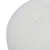 Yolanda - Round Upholstered Accent Ottoman - Alabaster Off White - Image 6