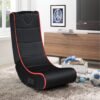 Foldable Gaming Chair With Onboard Speakers, Bluetooth Connection - Black / Red - Image 2