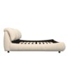 King Size Luxury Upholstered Platform Bed With Oversized Padded Backrest And Solid Wood Frame, Suitable For Multiple Heights Of Mattresses - Beige - Image 14