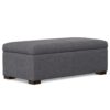 Gabbie - Rectangular Storage Ottoman - Gray - Image 2