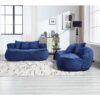 Bean Bag Sofa Lazy Sofa Durable Comfort Lounger High Back Chair For Adults And Kids, Indoor & Outdoor - Navy - Image 14