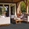Plastic Interlocking Deck Tiles, (Set of 44), Patio Flooring Outdoor Waterproof All Weather Use For Garden Poolside Front / Back Yard - Light Gray - Image 3