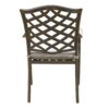 Outdoor Patio Aluminum Dining Arm Chair With Cushion (Set of 2) - Cast Slate - Image 5