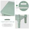Narrow Console Table, Slim Sofa Table With Three Storage Drawers And Bottom Shelf For Living Room, Easy Assembly - Retro Blue - Image 7