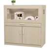 Hamster Cage, Rat Cage Wood With Independent Storage Cabinet, House For Ch" illa With Guinea Pig Hutch And Bridge, Easy View Acrylic Panels, Living Habitat X-Large - Teak - Image 10